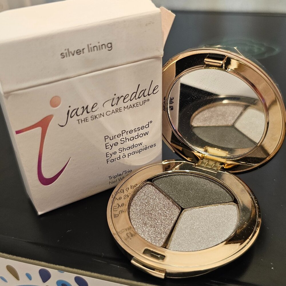 Jane Iredale Pressed Eyeshadow Trio - Silver Lining